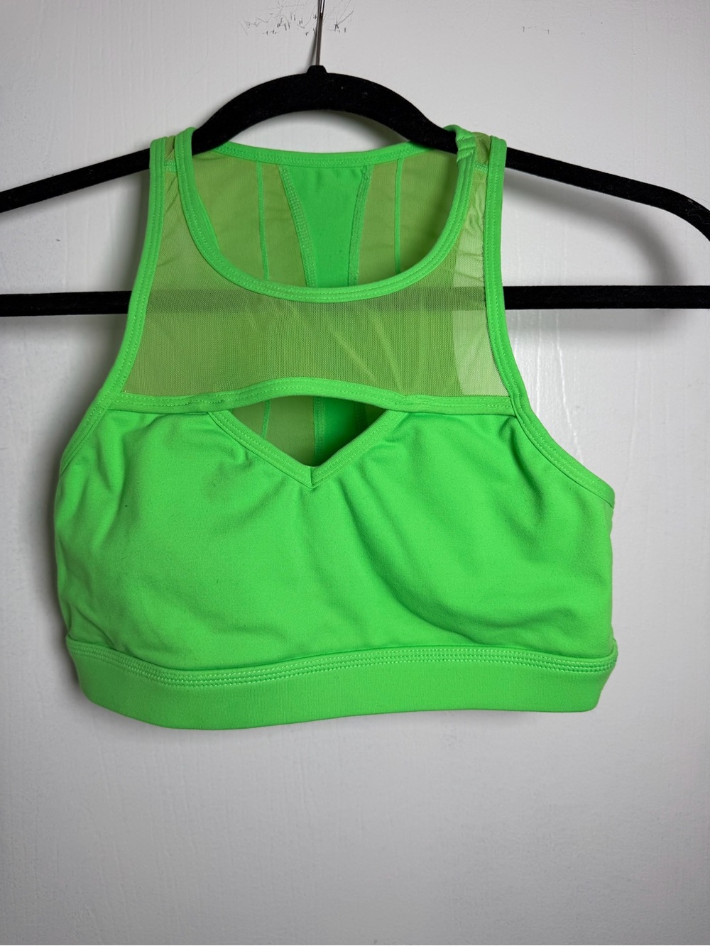 BuffBunny Neon Green Mesh Sports Bra
